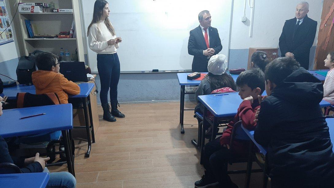 İlçe Milli Eğitim Müdürümüz Sayın Nihat ÖZTÜRK Atatürk İlkokulu'nu Ziyaret Ettiler