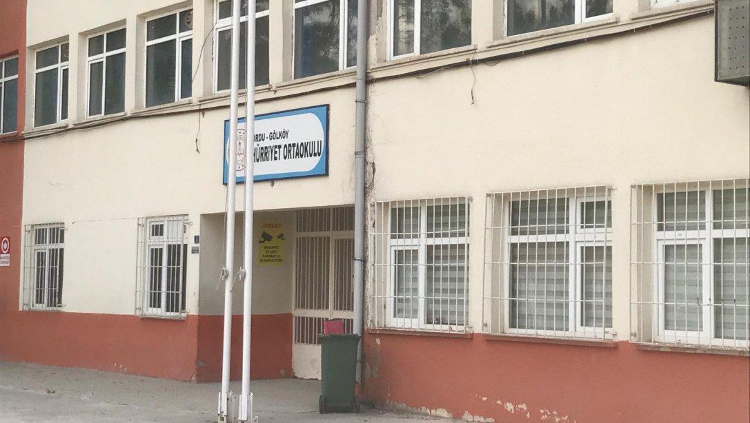 Gölköy Hürriyet Ortaokulu'nda Güçlendirme Çalışmaları Başladı