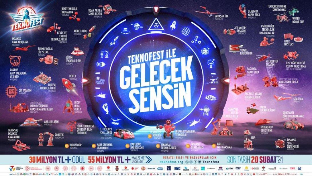 Teknofest 2024 Teknoloji Yarışmaları için son başvuru tarihi 20.02.2024