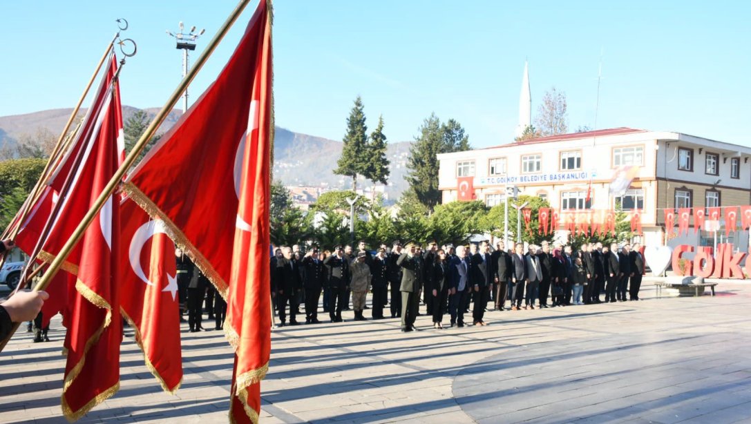 Gazi Mustafa Kemal ATATÜRK'ün Ebediyete İrtihalinin 86. Yıl Dönümü Münasebetiyle İlçemizde Düzenlenen Anma Günü Töreni