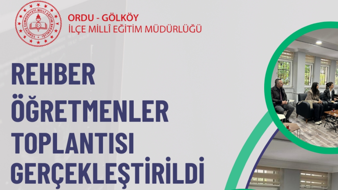 İlçe Milli Eğitim Müdürümüz Onur BEKYÜREK Başkanlığında Gerçekleşen Rehber Öğretmenler Toplantısı